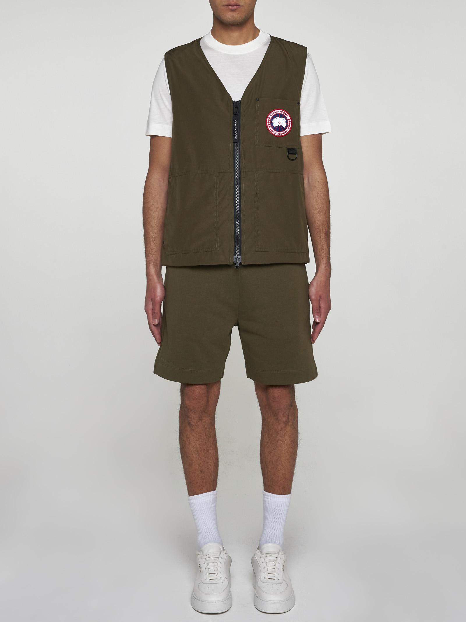 Shop Canada Goose Canmore Cotton-blend Vest In Green