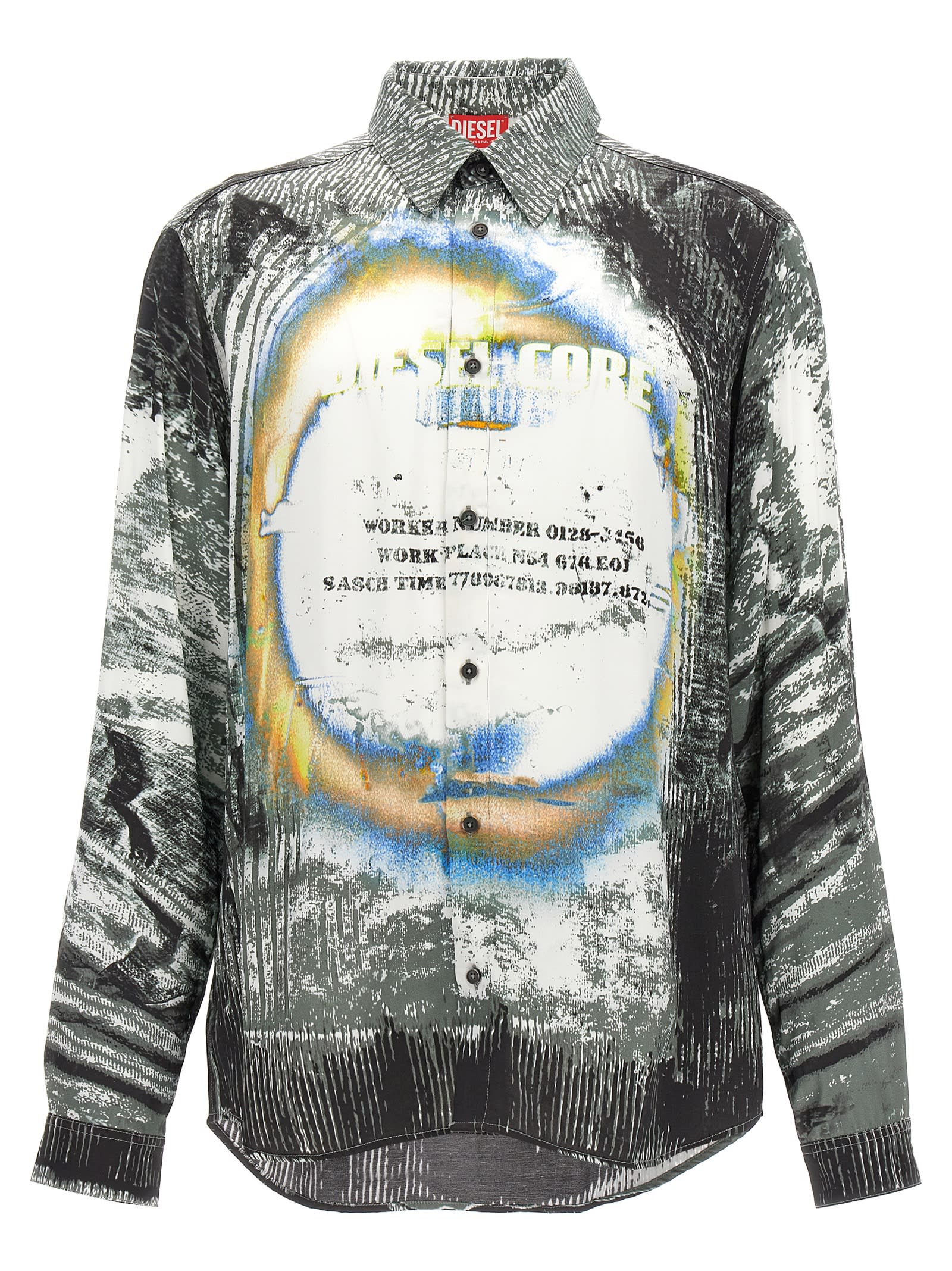 Shop Diesel S-gacy Shirt In Multicolor