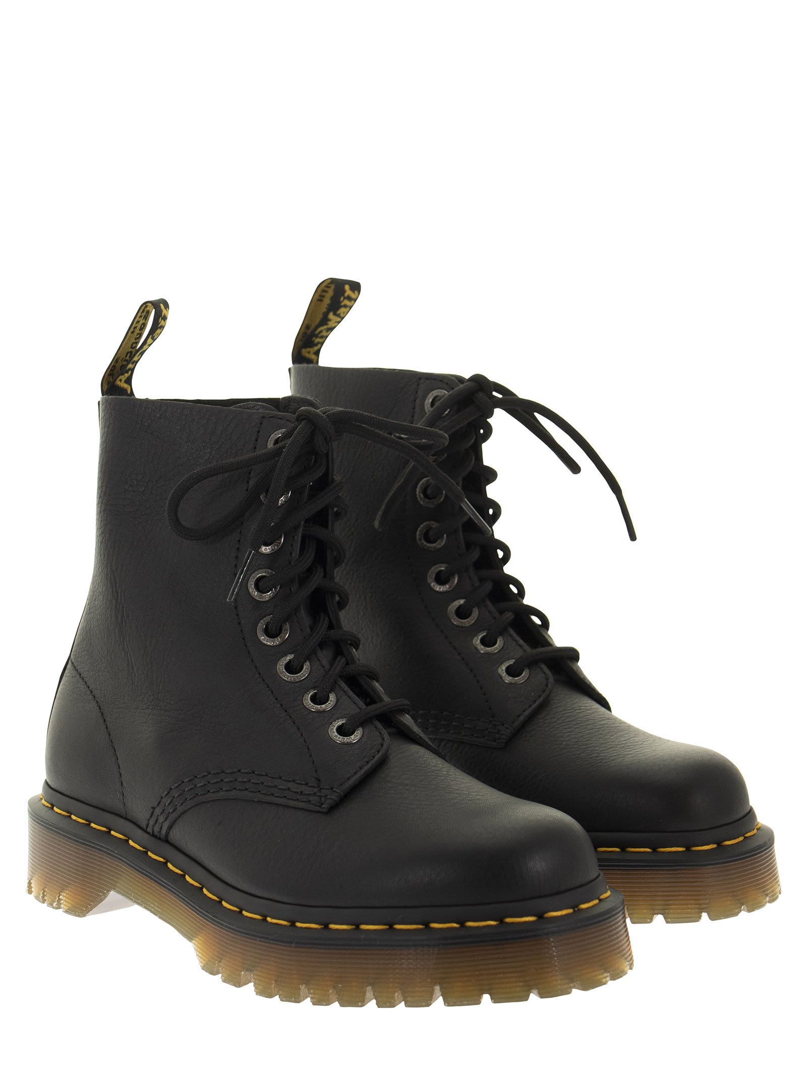 Shop Dr. Martens' 1460 Pascal - Leather Ankle Boots In Black Pisa