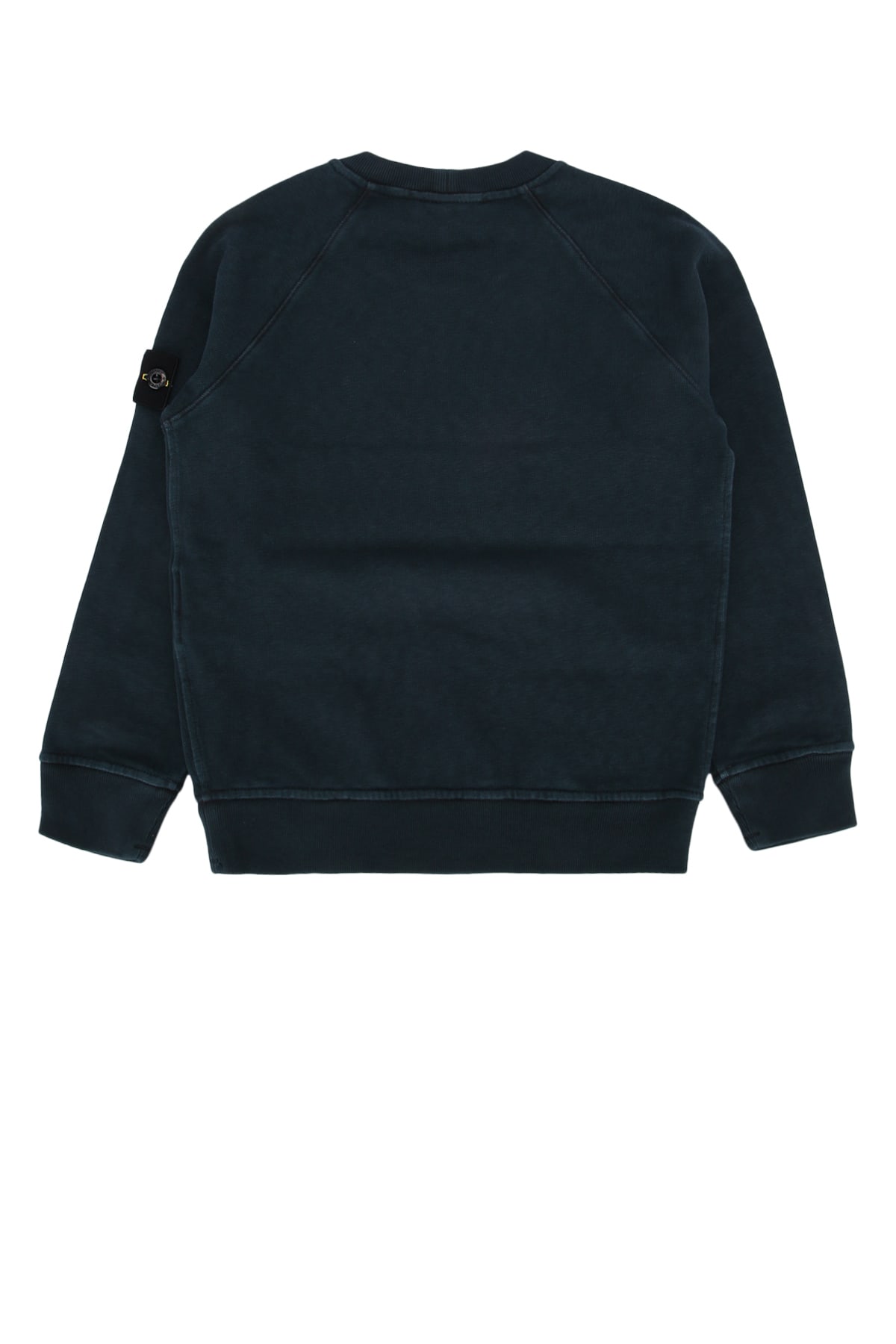 Stone Island Compass-motif Crewneck Jumper In Navyblue