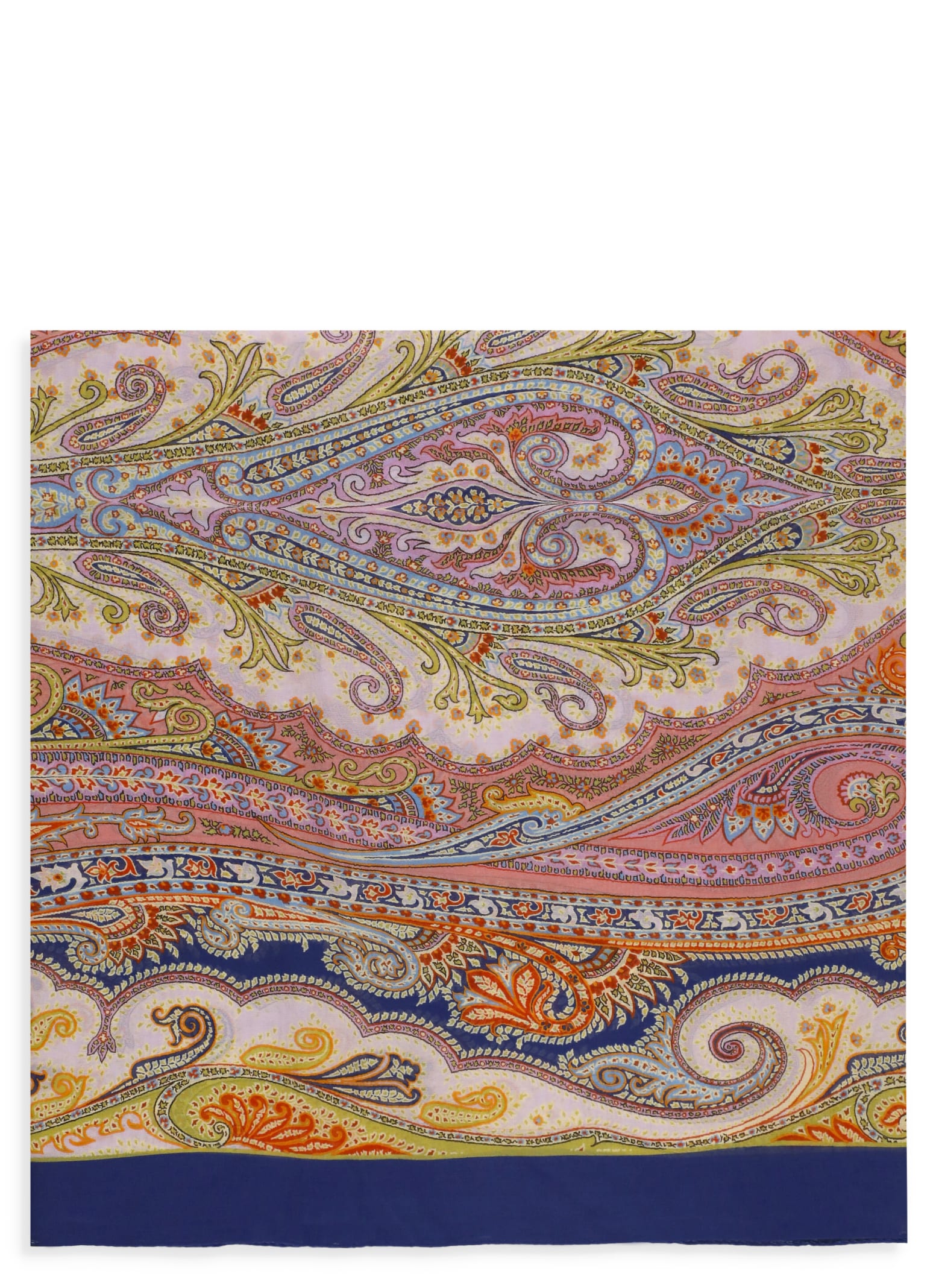 Etro Shawl With Paisley Print In Multicolour