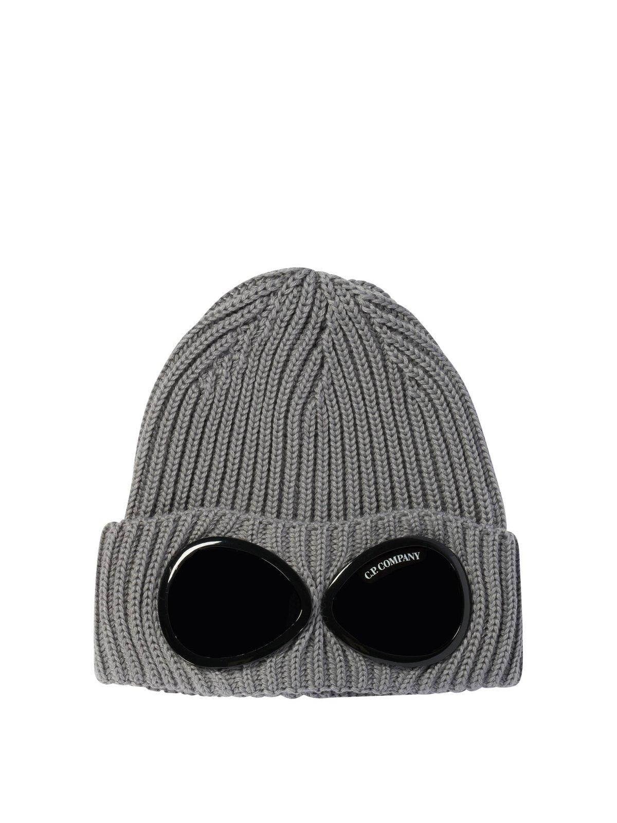 C. P. Company Goggle Detailed Turn-up Hem Beanie