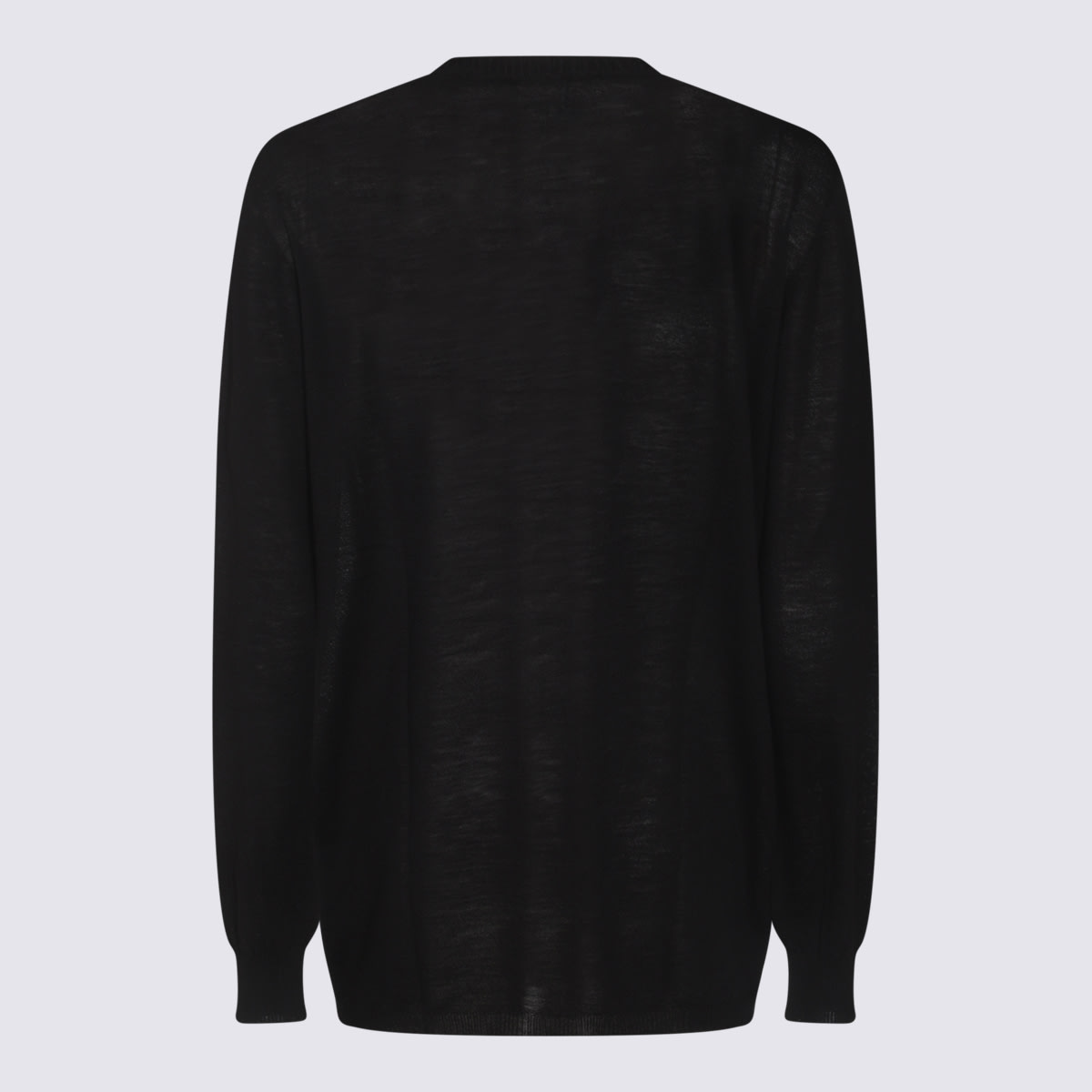 Rick Owens Black Wool Knitwear In Black