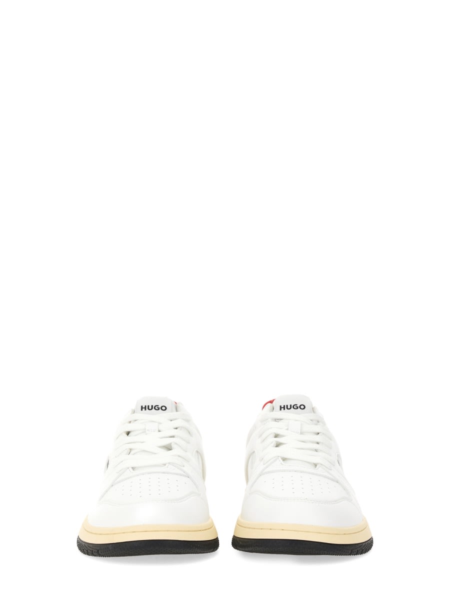 Hugo Boss Hugo Leather Sneaker In White