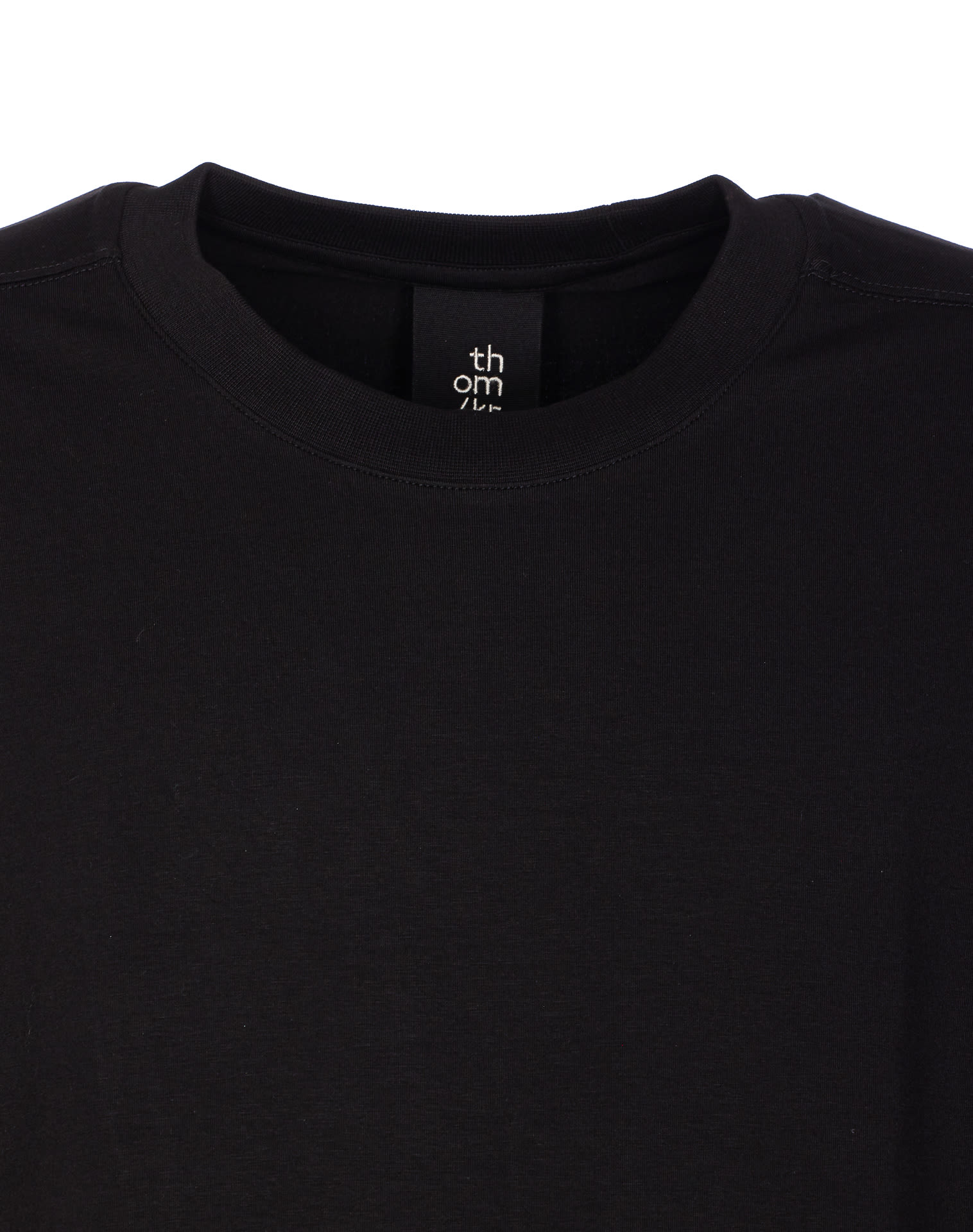 Thom Krom Black Crew Neck T-shirt In Black