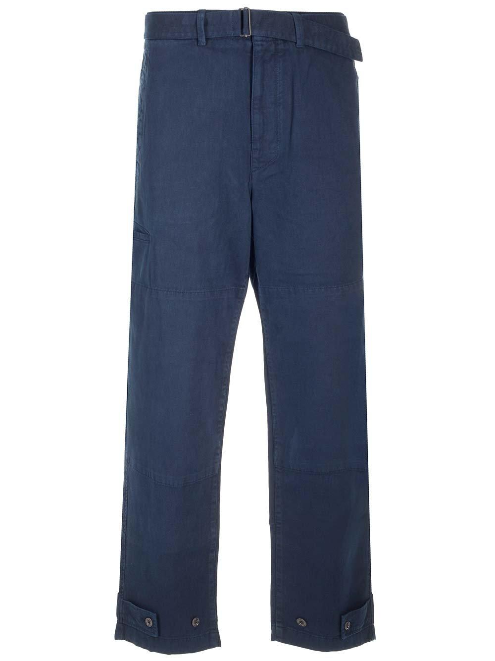 LEMAIRE STRAIGHT-LEG BELTED WAIST TROUSERS