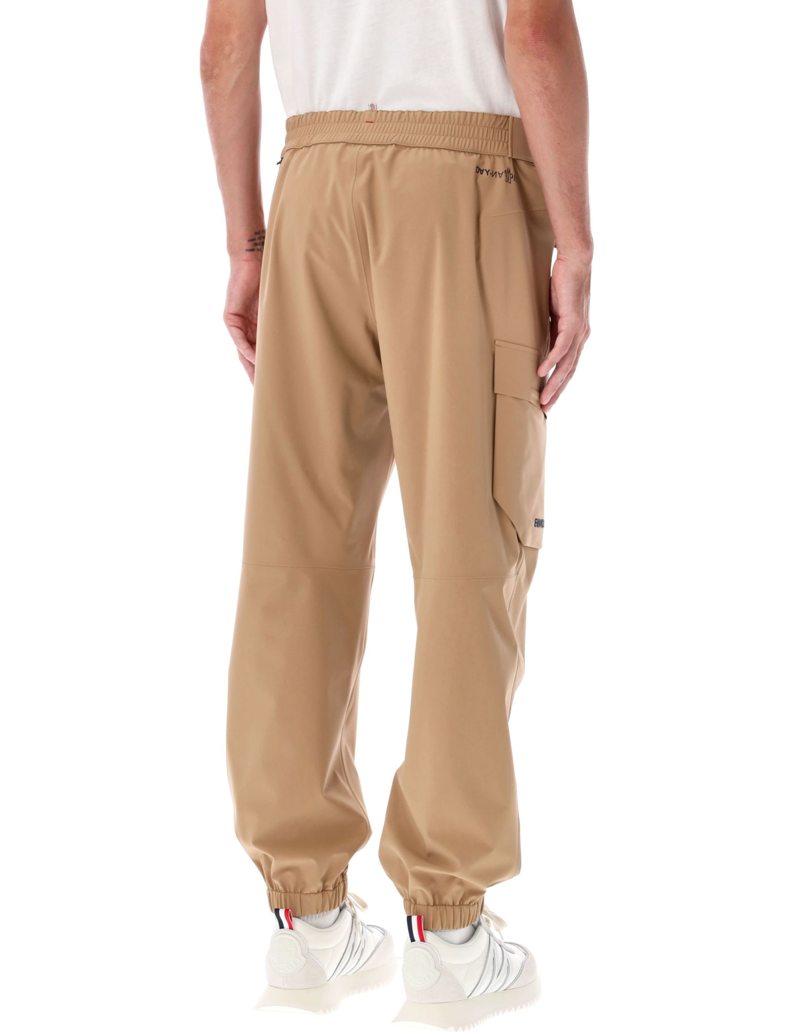 Shop Moncler Tan Cargo Jogger Pants In Beige