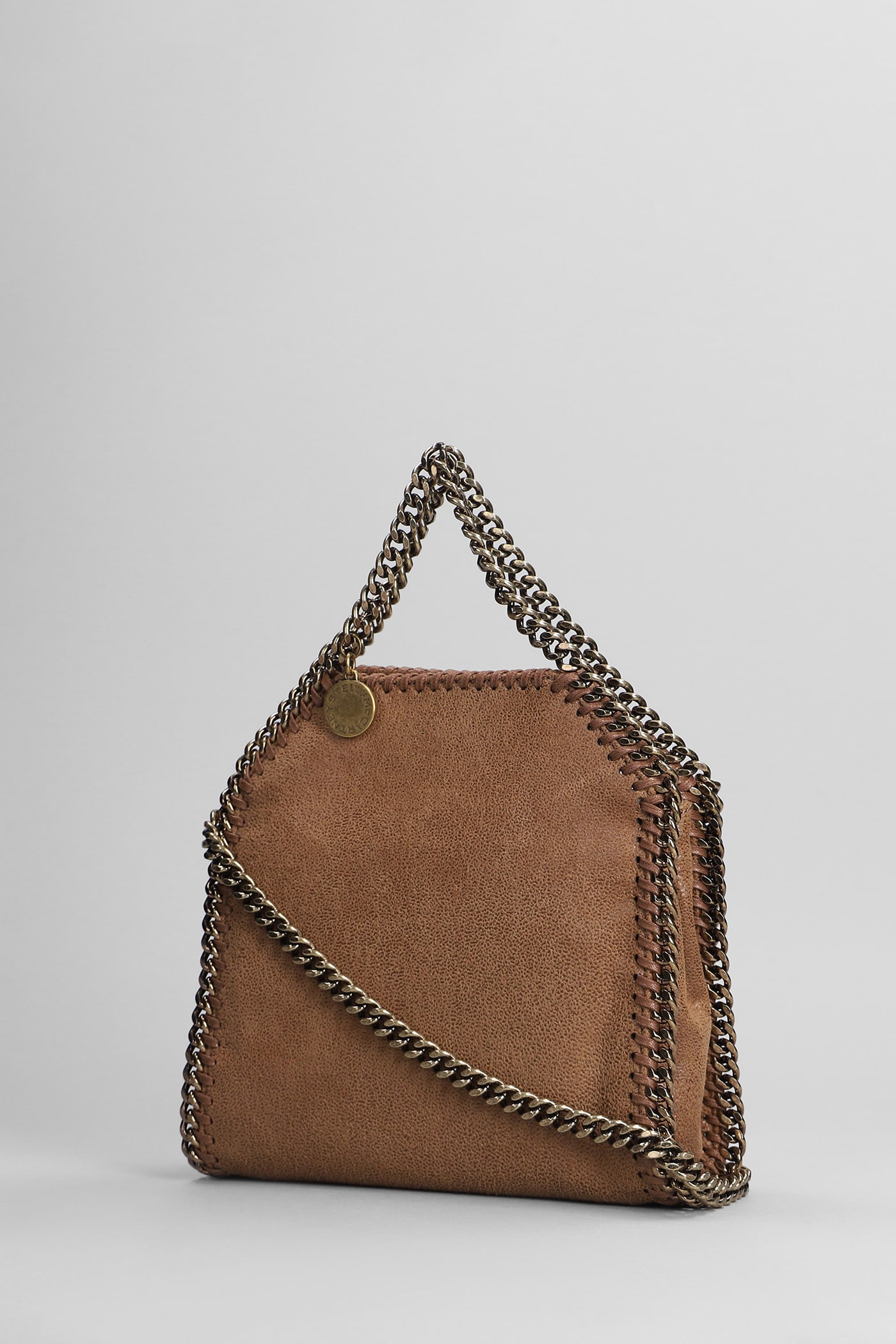 Shop Stella Mccartney Shoulder Bag In Brown Polyester