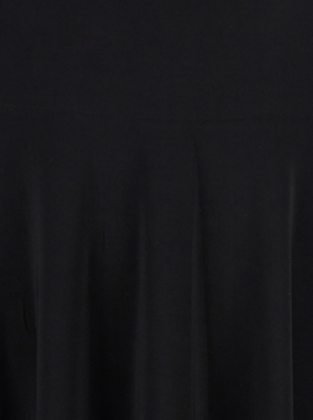 Norma Kamali Black Long Dress With Round Neck And Flared Skirt In Tech Fabric Stretch Woman In Blue
