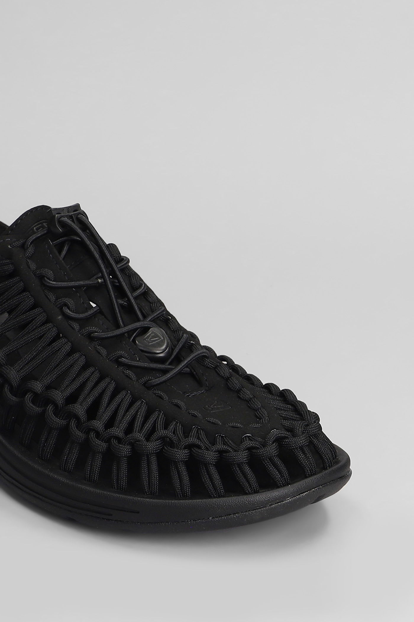 Keen Uneek M Sandals In Black Suede And Fabric In Black