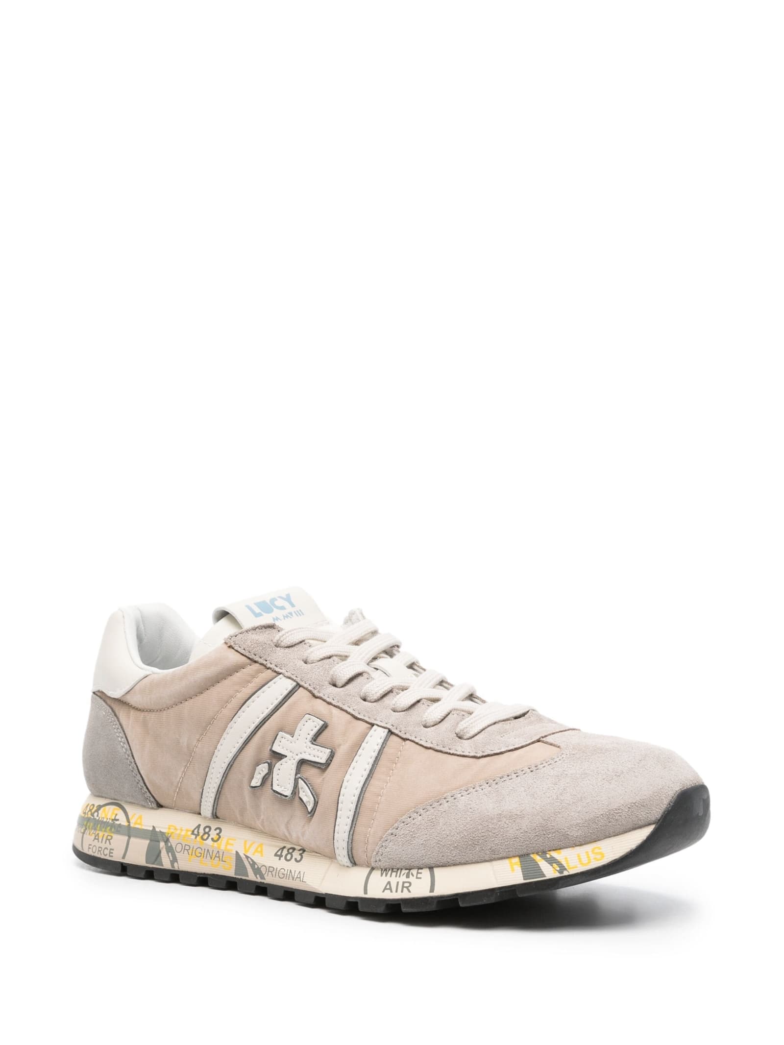 Shop Premiata Lucy 6600 Sneakers In Brown