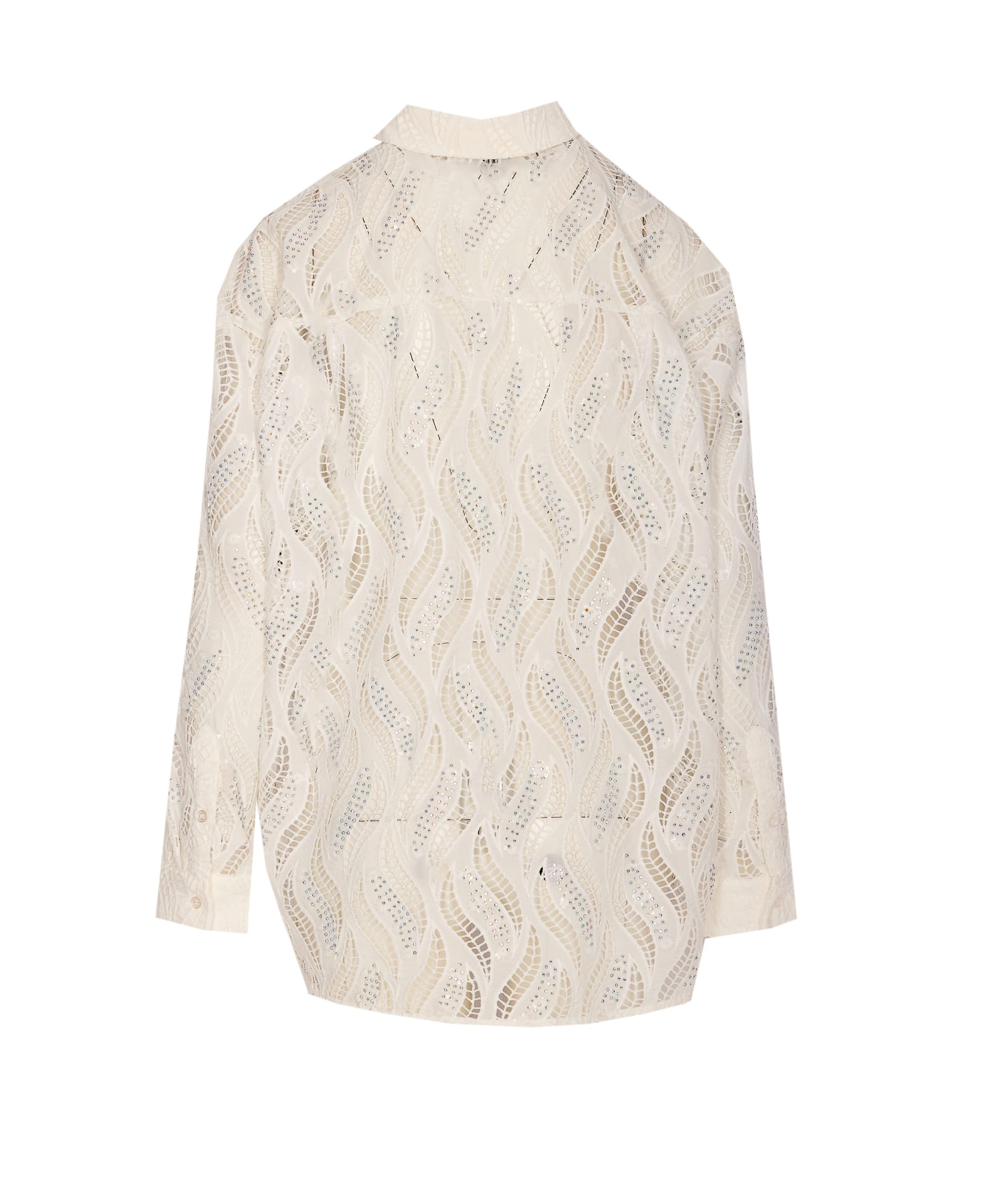 Essentiel Antwerp White Shirt In Sangallo With Decorations