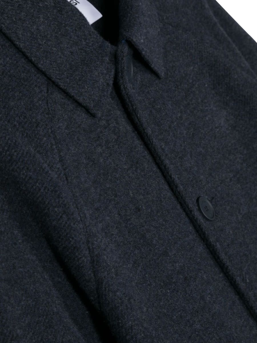 Shop Aspesi Coat In Blue