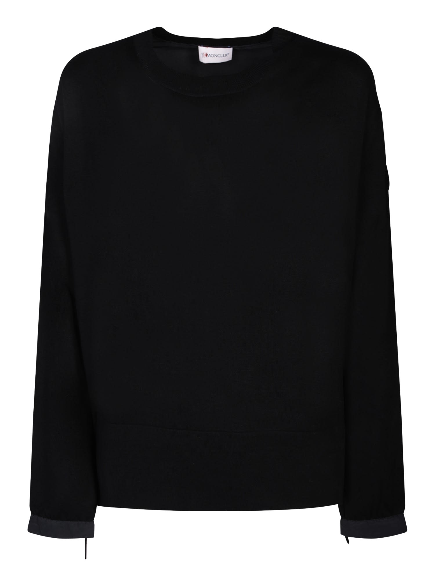 Shop Moncler Roundneck Black Pullover