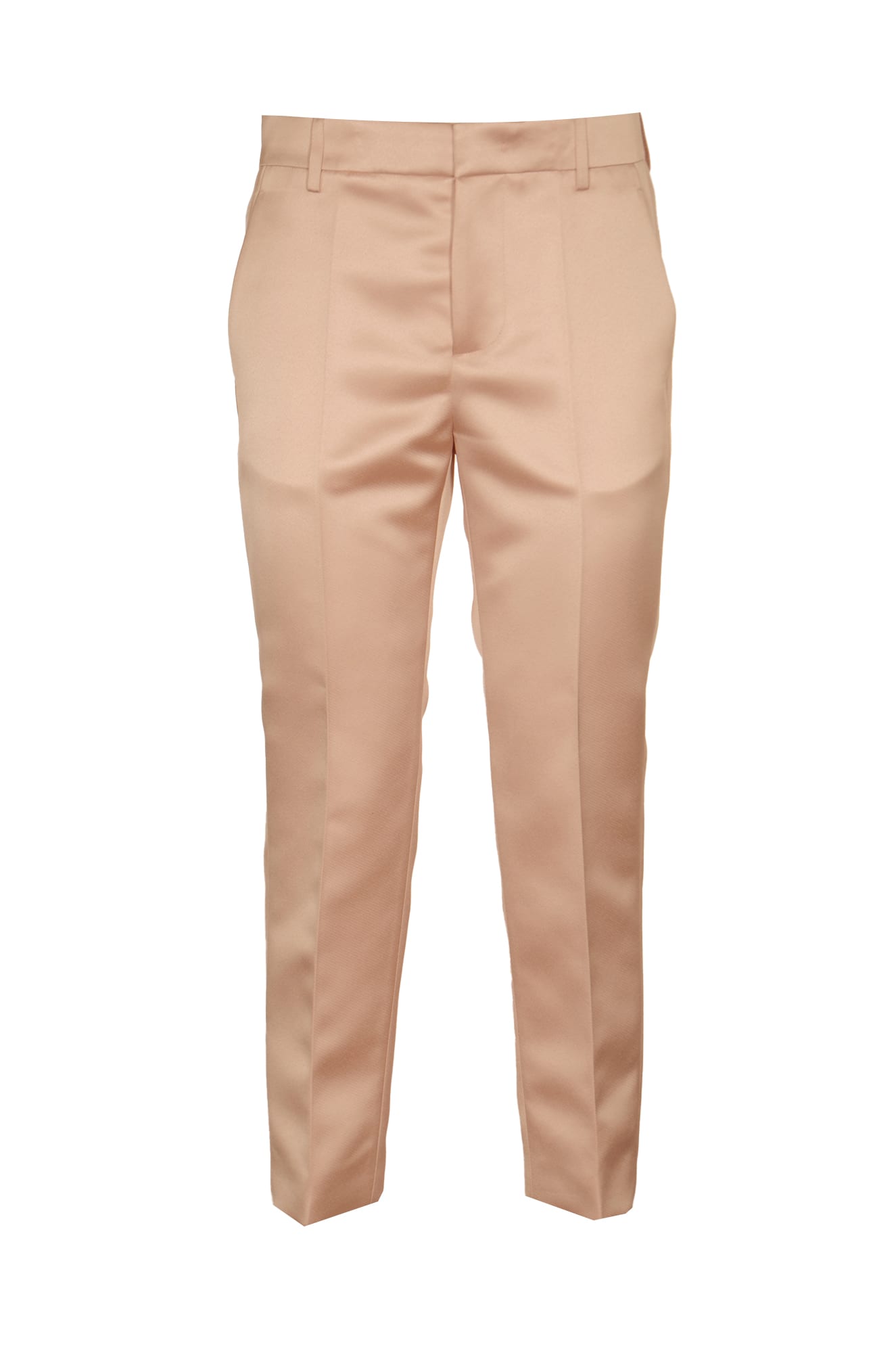 Plain Slim Cropped Trousers