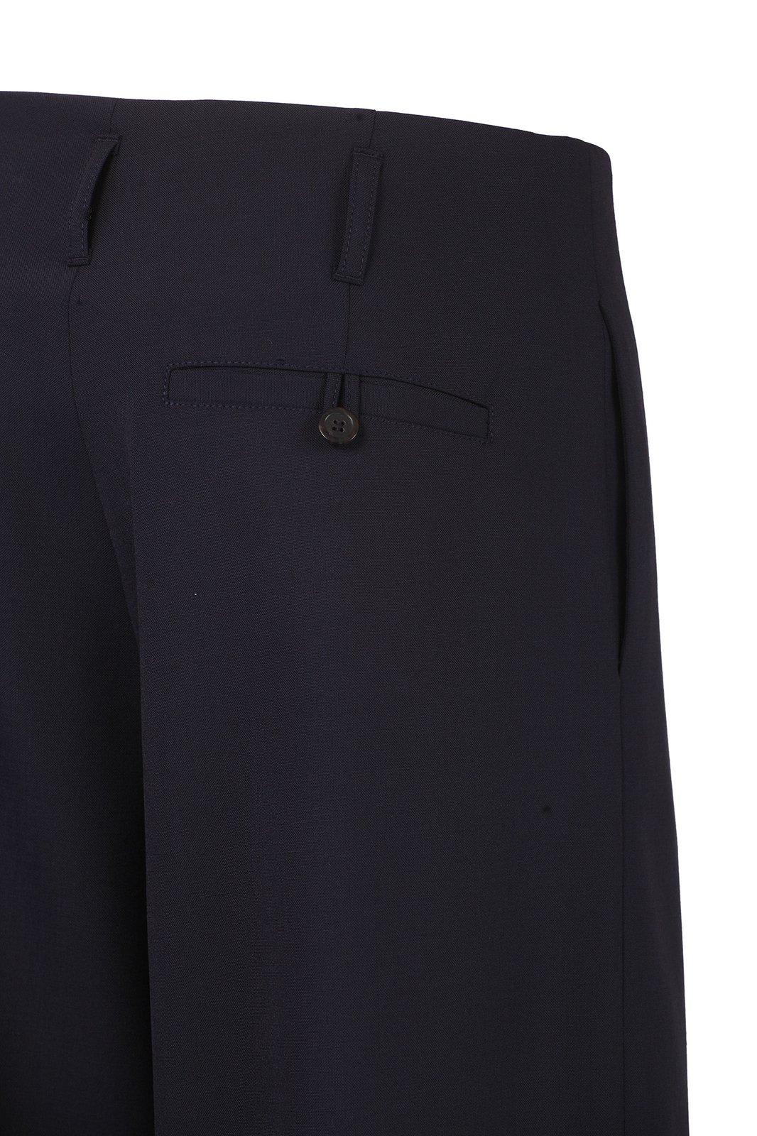 Shop Philosophy Di Lorenzo Serafini High Waist Tailored Trousers In Blue