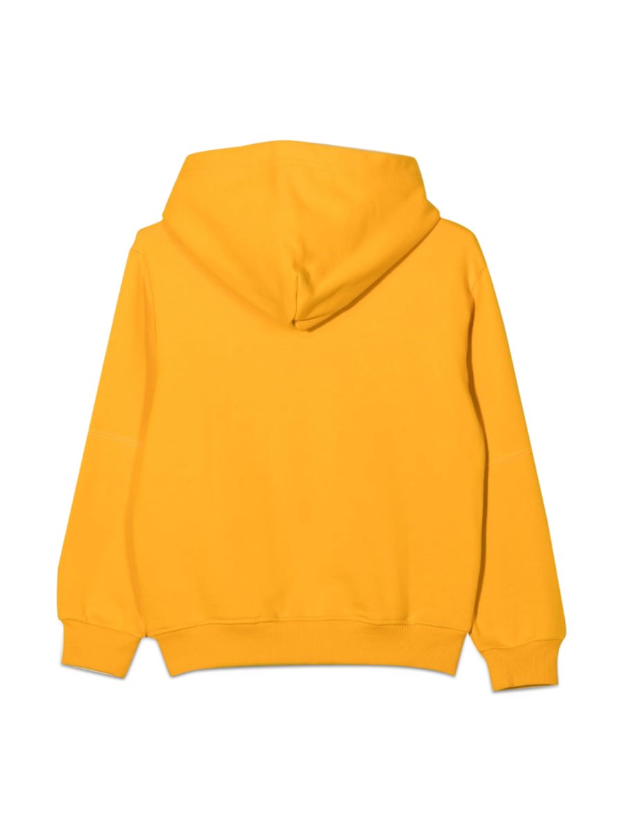 Shop Diesel Hooded Sweatshirt With Logo In Yellow