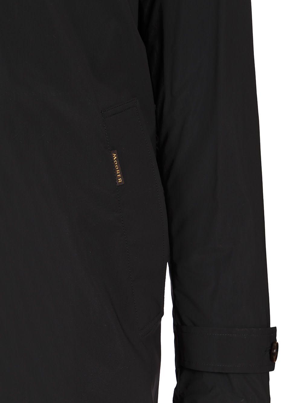 Moorer 'vittor-k' Jacket Cuff Buttons Front Pockets In Blue