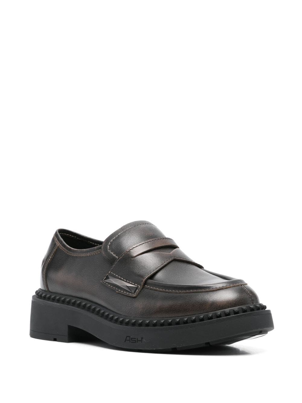 Shop Ash Medusa Loafer In Black