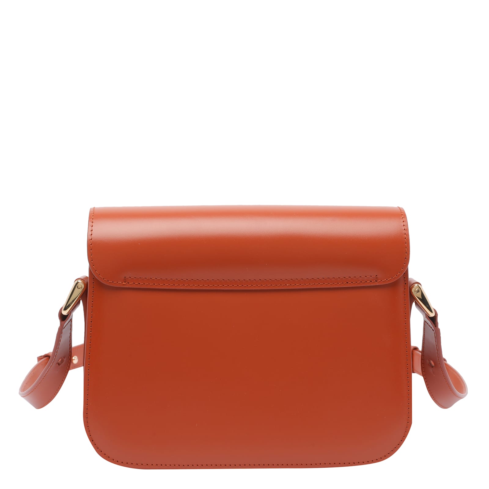 Apc Rectangular Shape Shoulder Bag With Adaptable Strap In Red