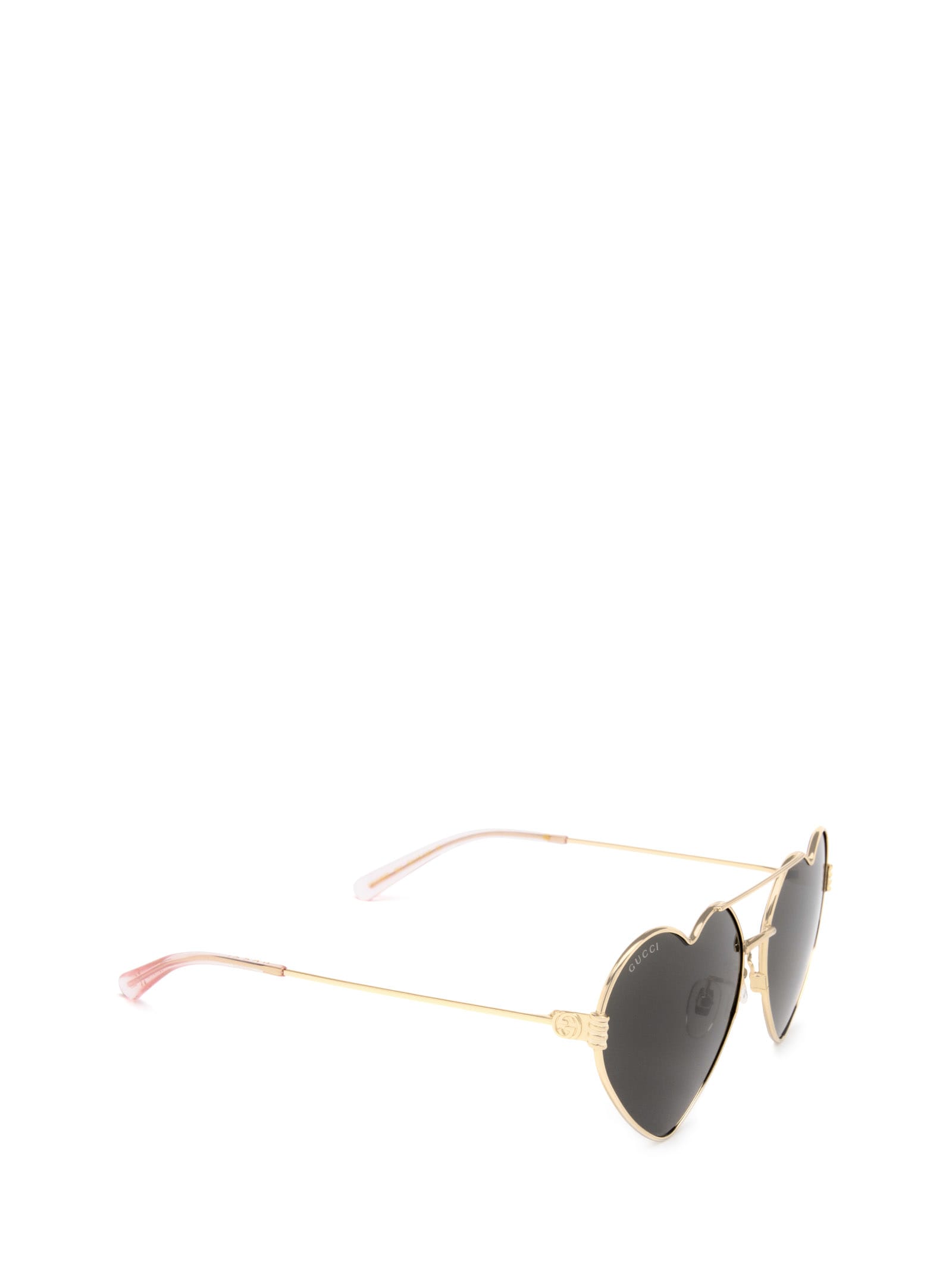 Shop Gucci Gg1283s Gold Sunglasses