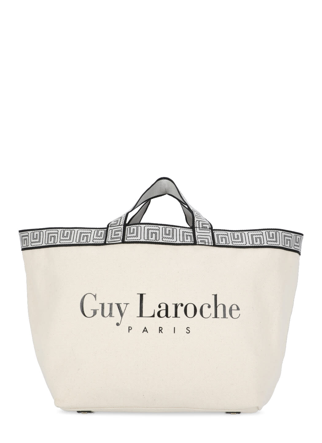 Guy Laroche Shopping Bag With Logo In Naturale | ModeSens
