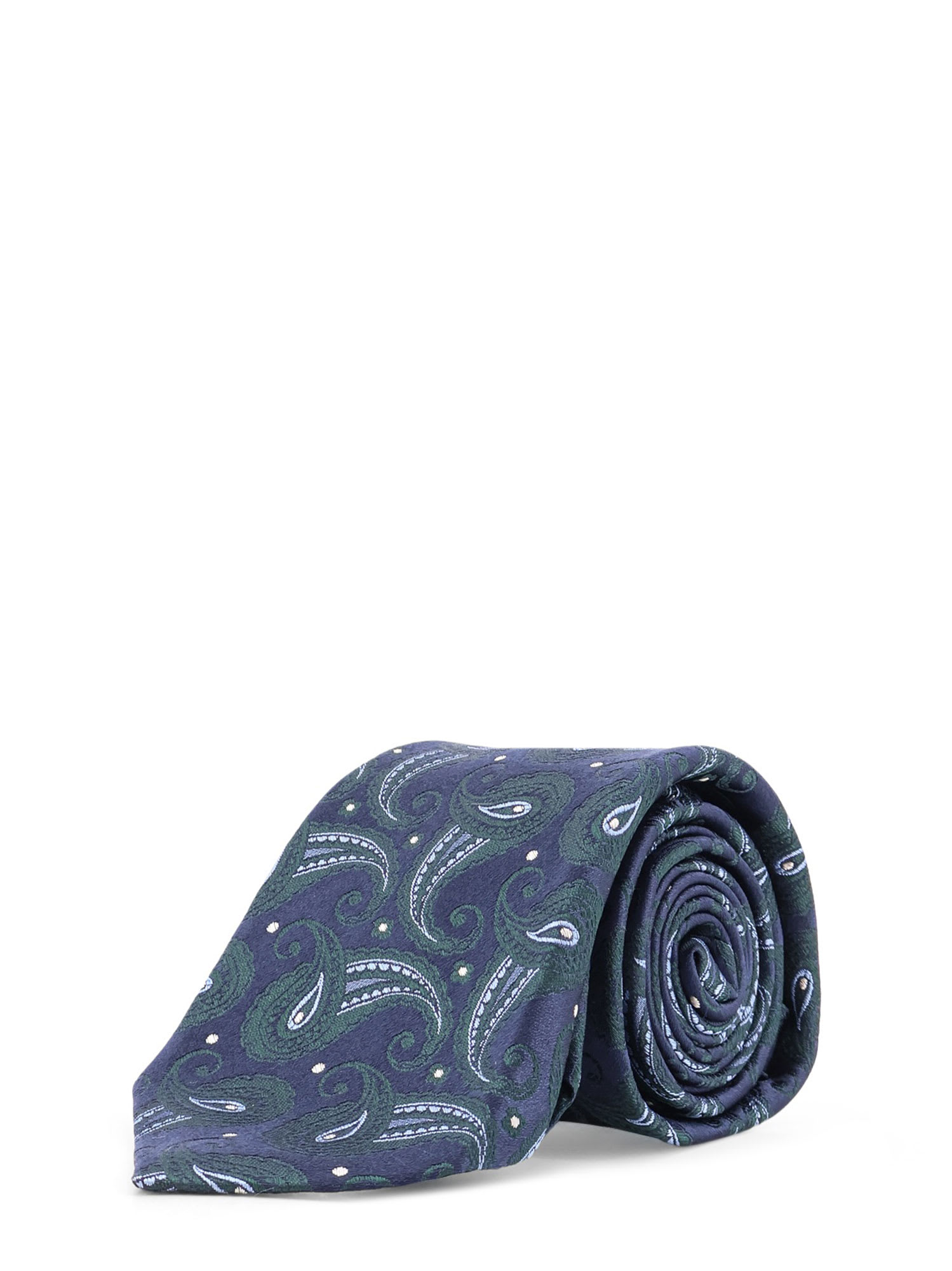 Kiton Silk Tie In Blue