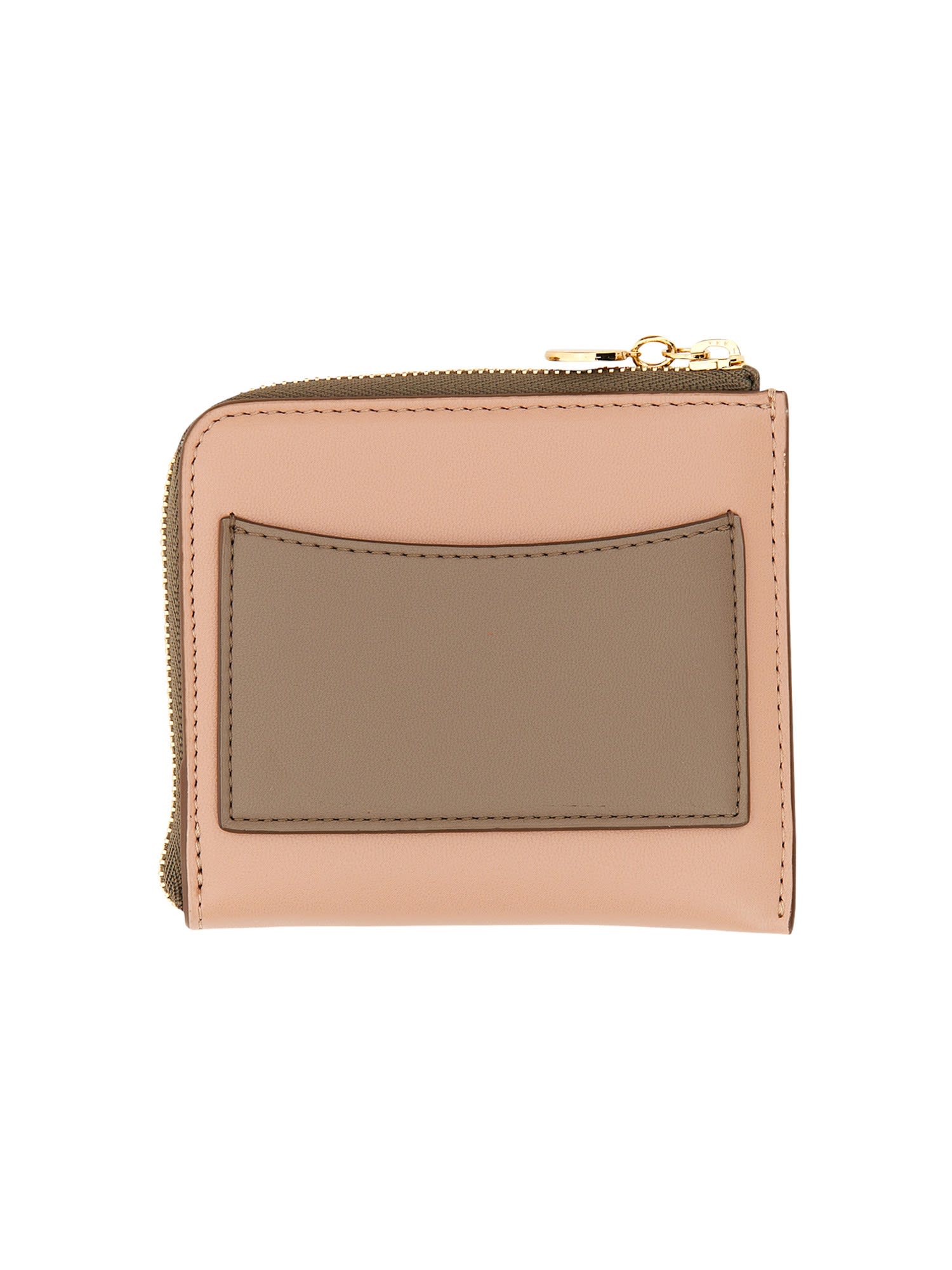 Stella Mccartney Zipped Wallet In Pink