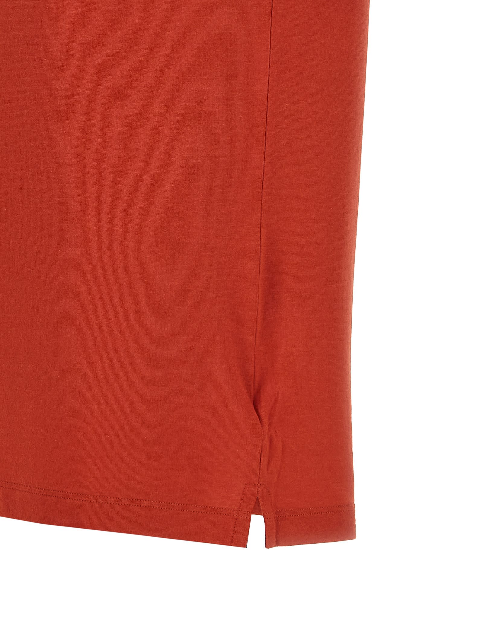 Zanone 'ice Cotton' Polo Shirt In Brown