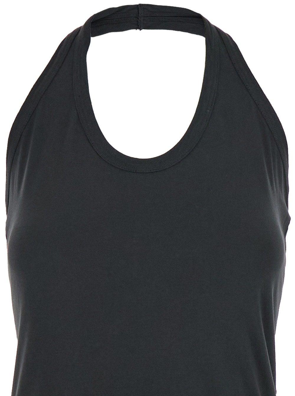 Jucca Black Sleeveless Dress With Halterneck And Straight Hem