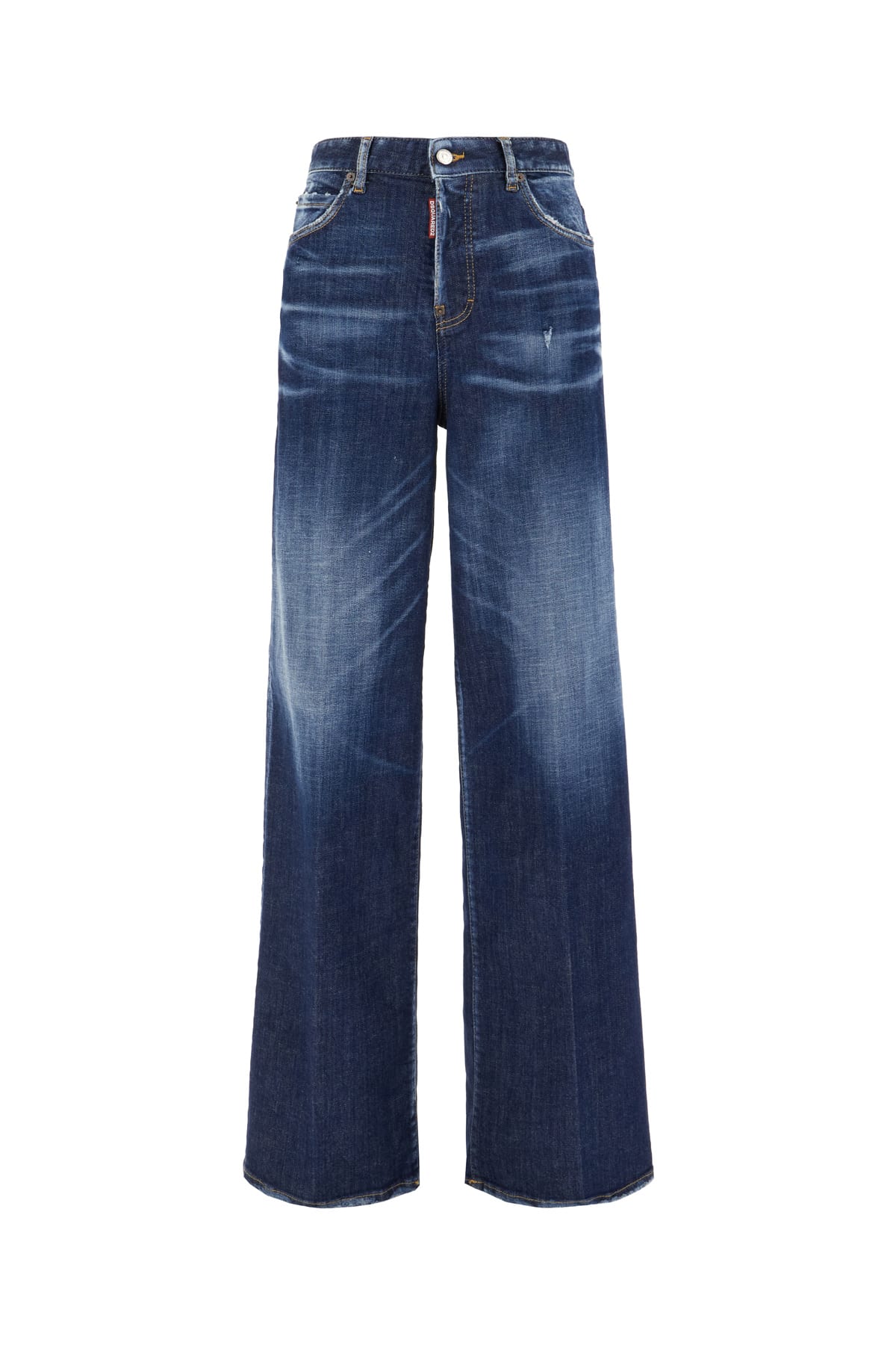 Dsquared2 Stretch Denim Blend Jeans In Navy Blue