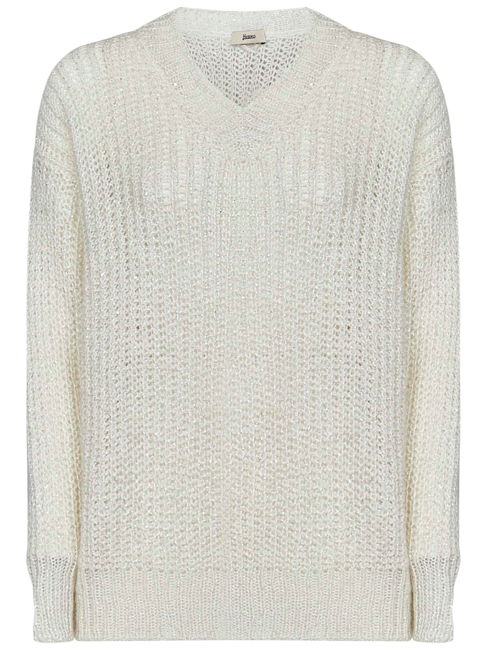 Shop Herno Sweater In White