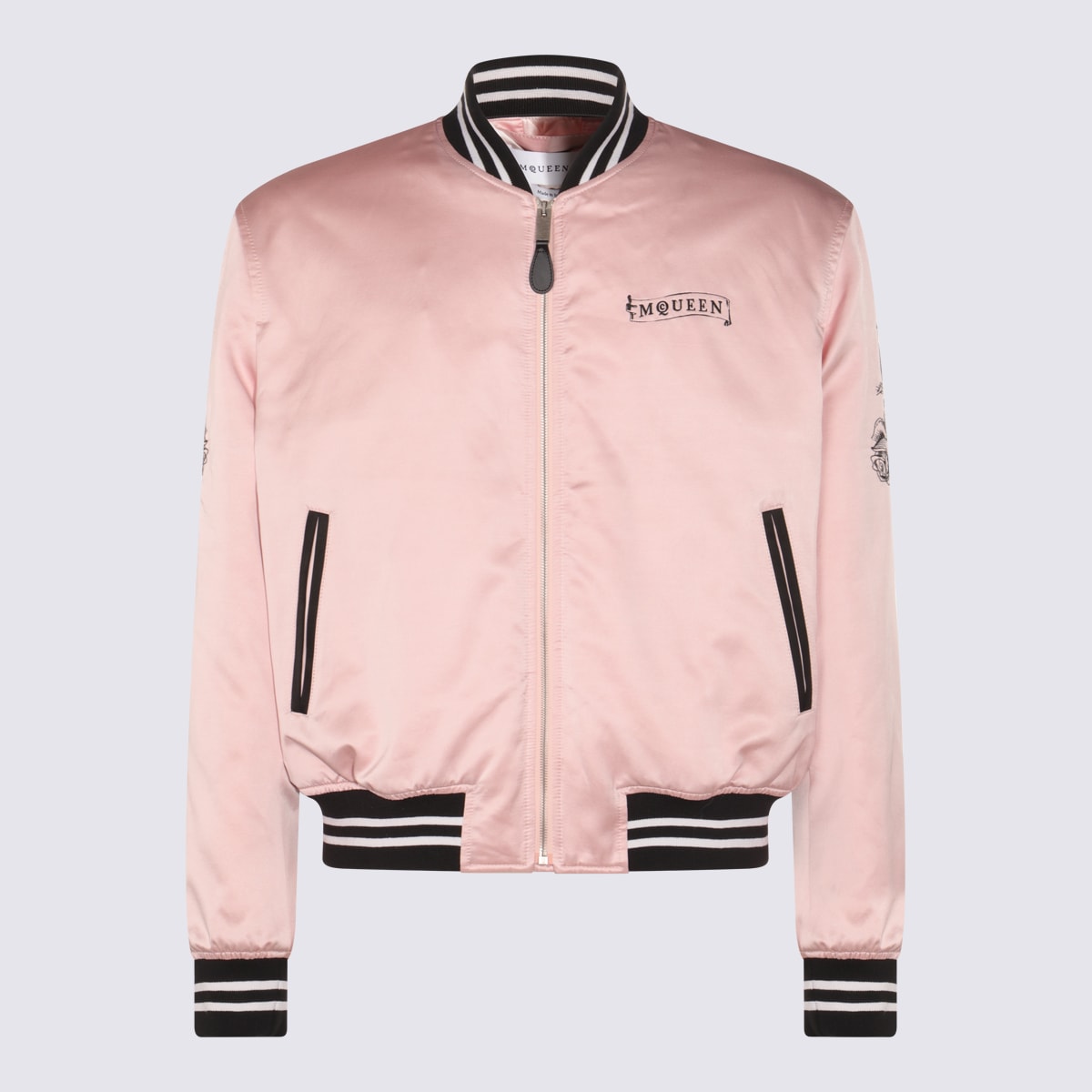 And Black Cotton Casual Jacket - Alexander McQueen - Modalova
