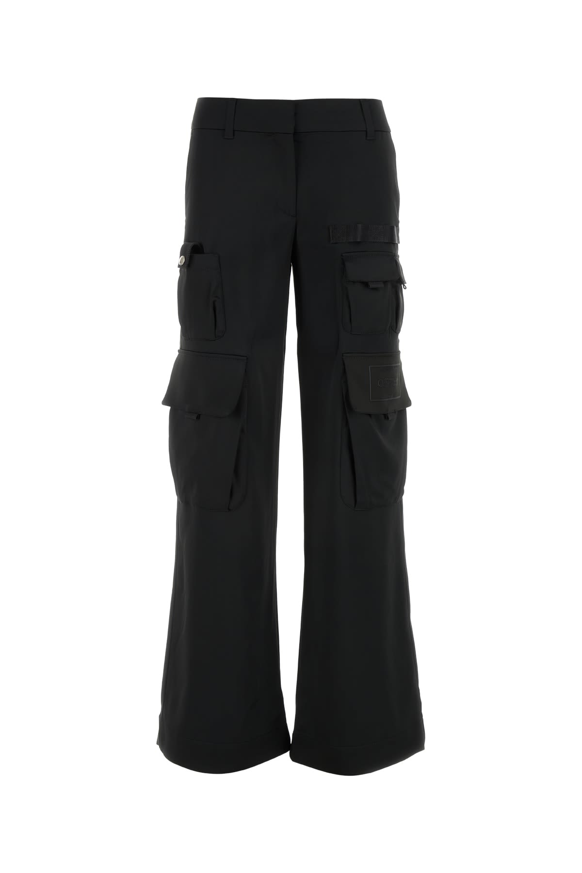 Shop Off-white Pantalone In Blackblack