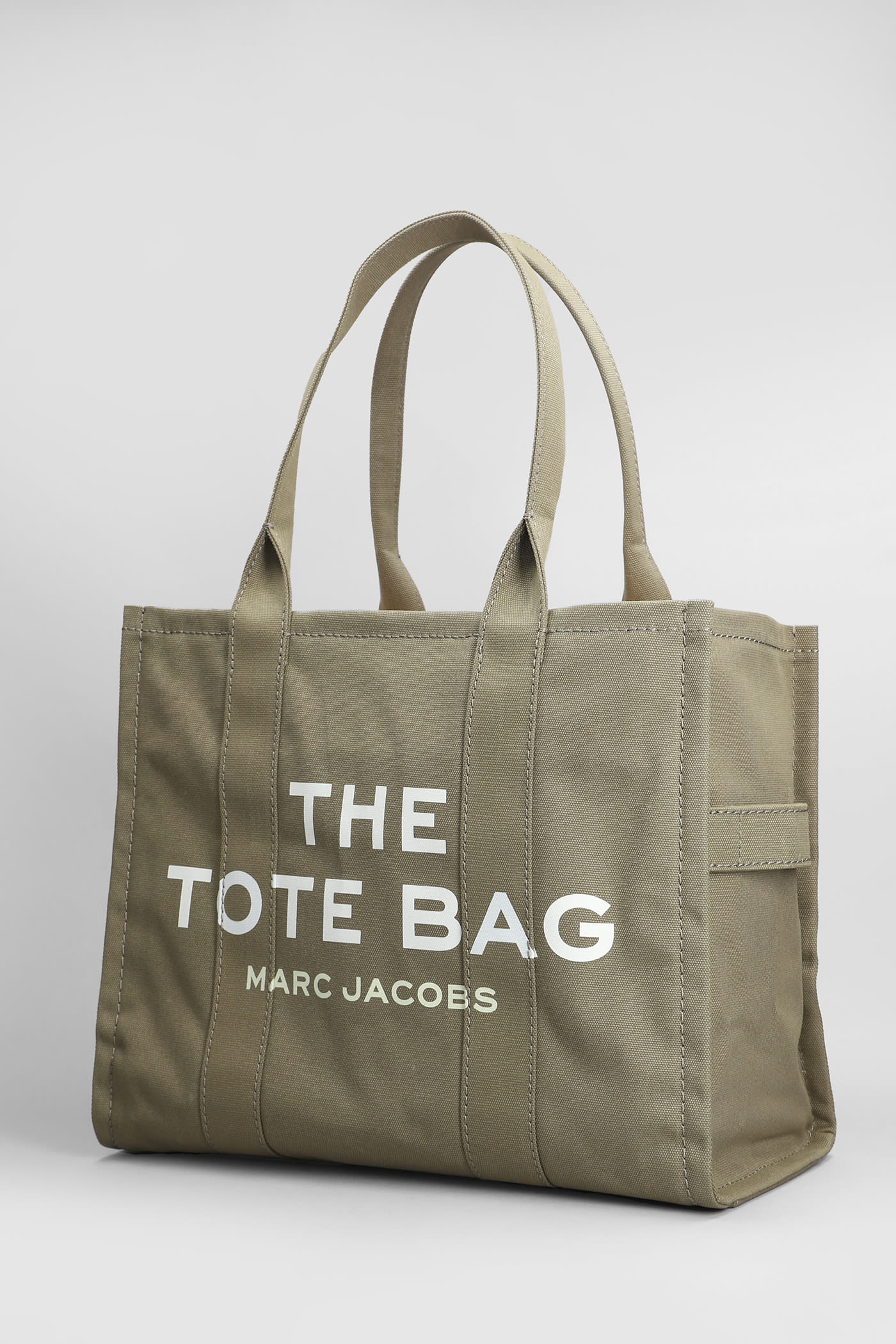 Shop Marc Jacobs The Large Tote Tote In Green Cotton