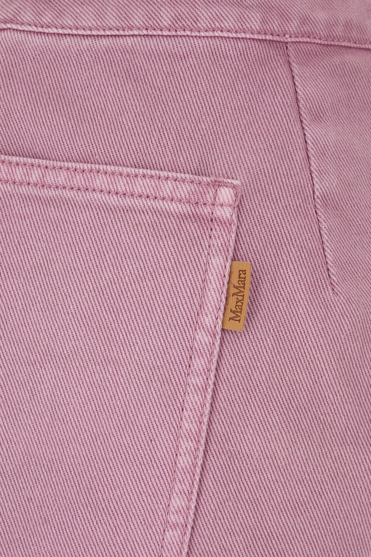 Max Mara Mauve Cotton Shorts In 007