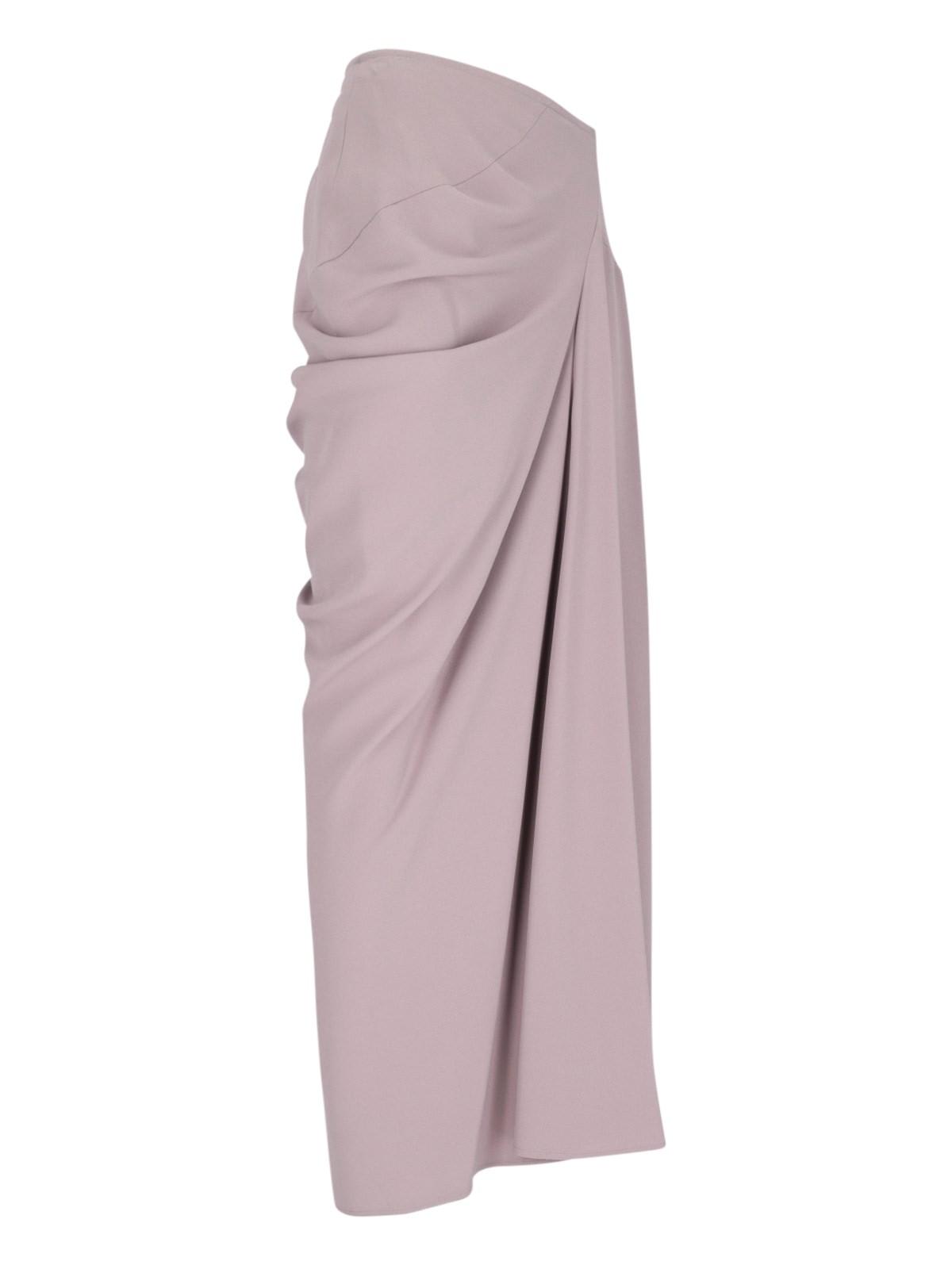 Shop Dries Van Noten Draped Maxi Skirt In Purple