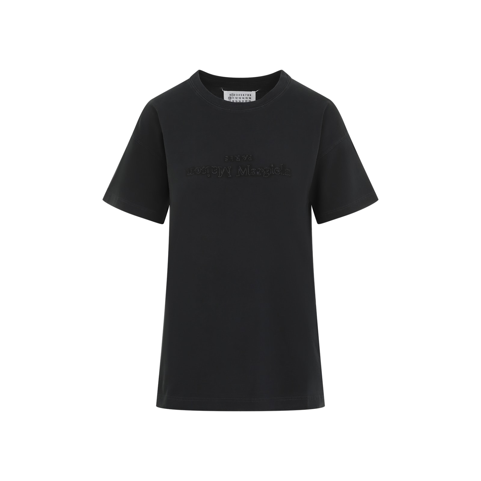 Shop Maison Margiela Cotton T-shirt In Vintage Black