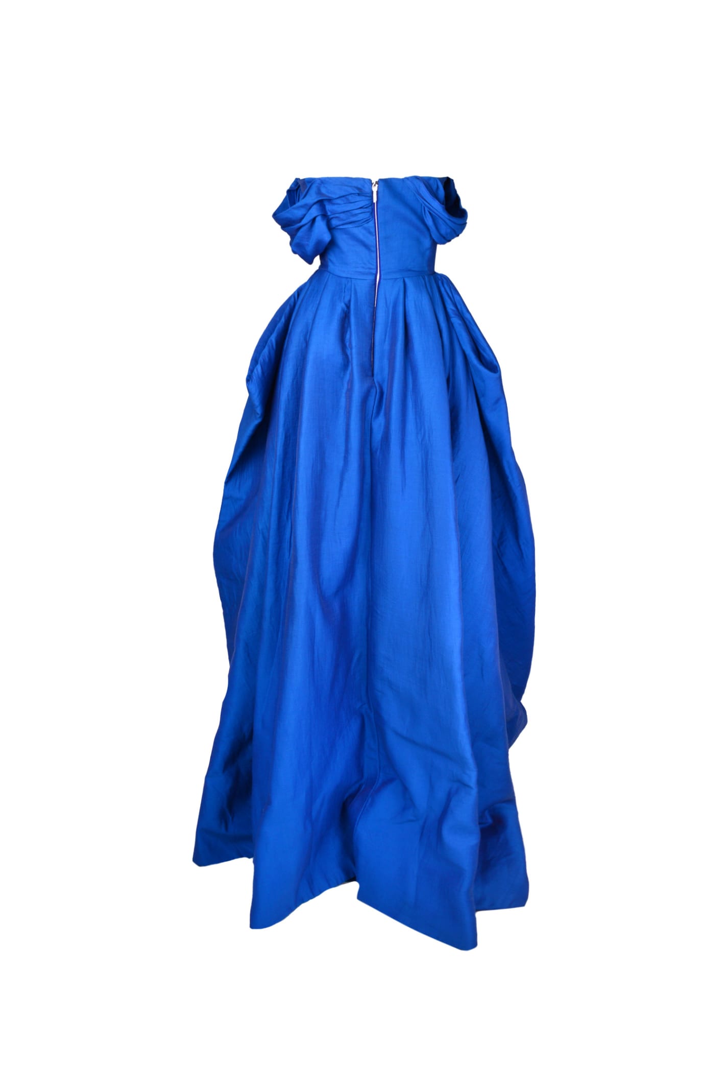 Shop Raisa Vanessa Off-shoulder Dress In Blue