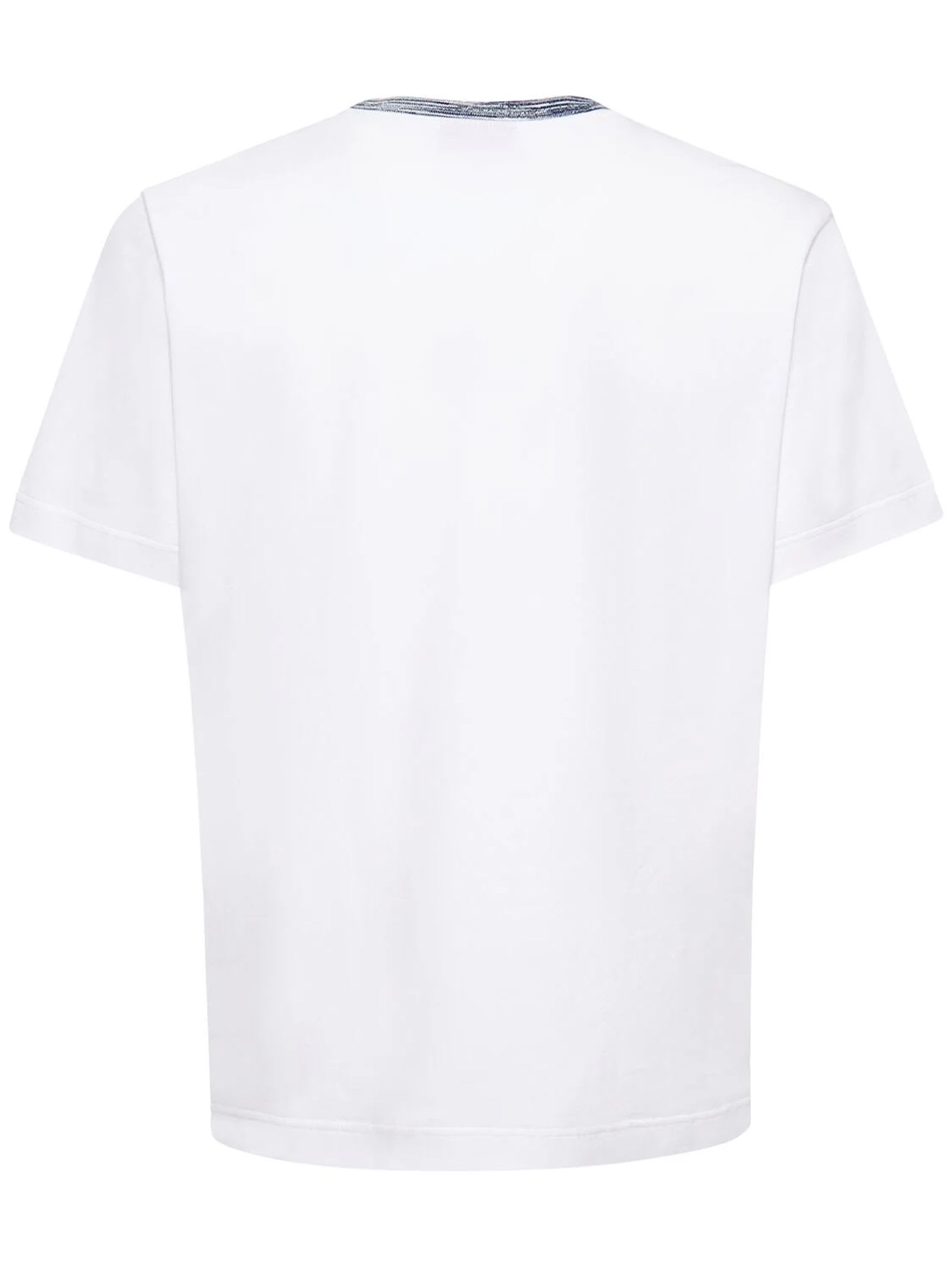 Shop Missoni White Cotton Jersey T-shirt