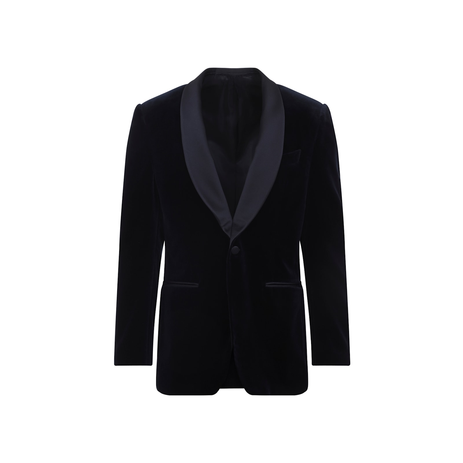 Canali Navy Blue Cotton Tuxeedo Drop 8 Regular Jacket In Blue