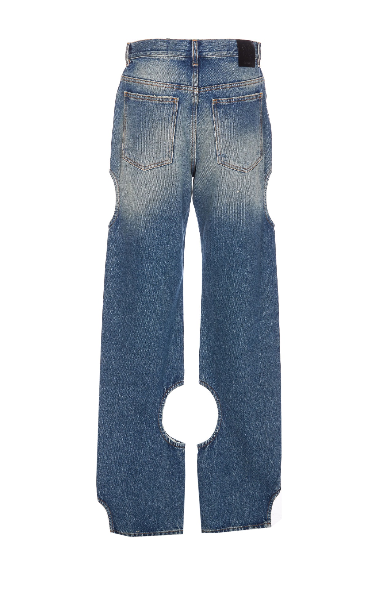 Shop Off-white Meteor Denim Jeans In Blue