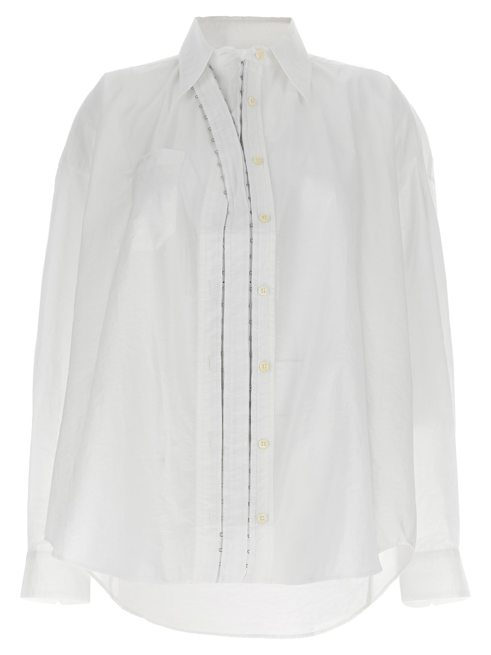 Shop Y/project Hook And Eye Shirt In White