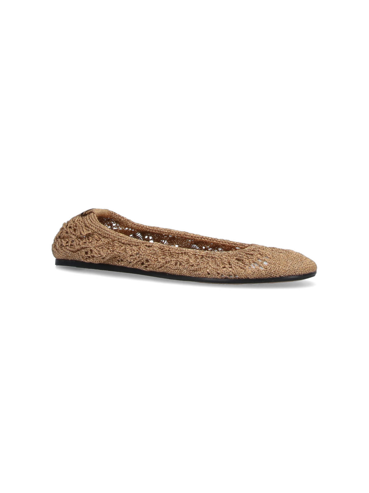 Isabel Marant Crochet Round Toe Ballerina Flats