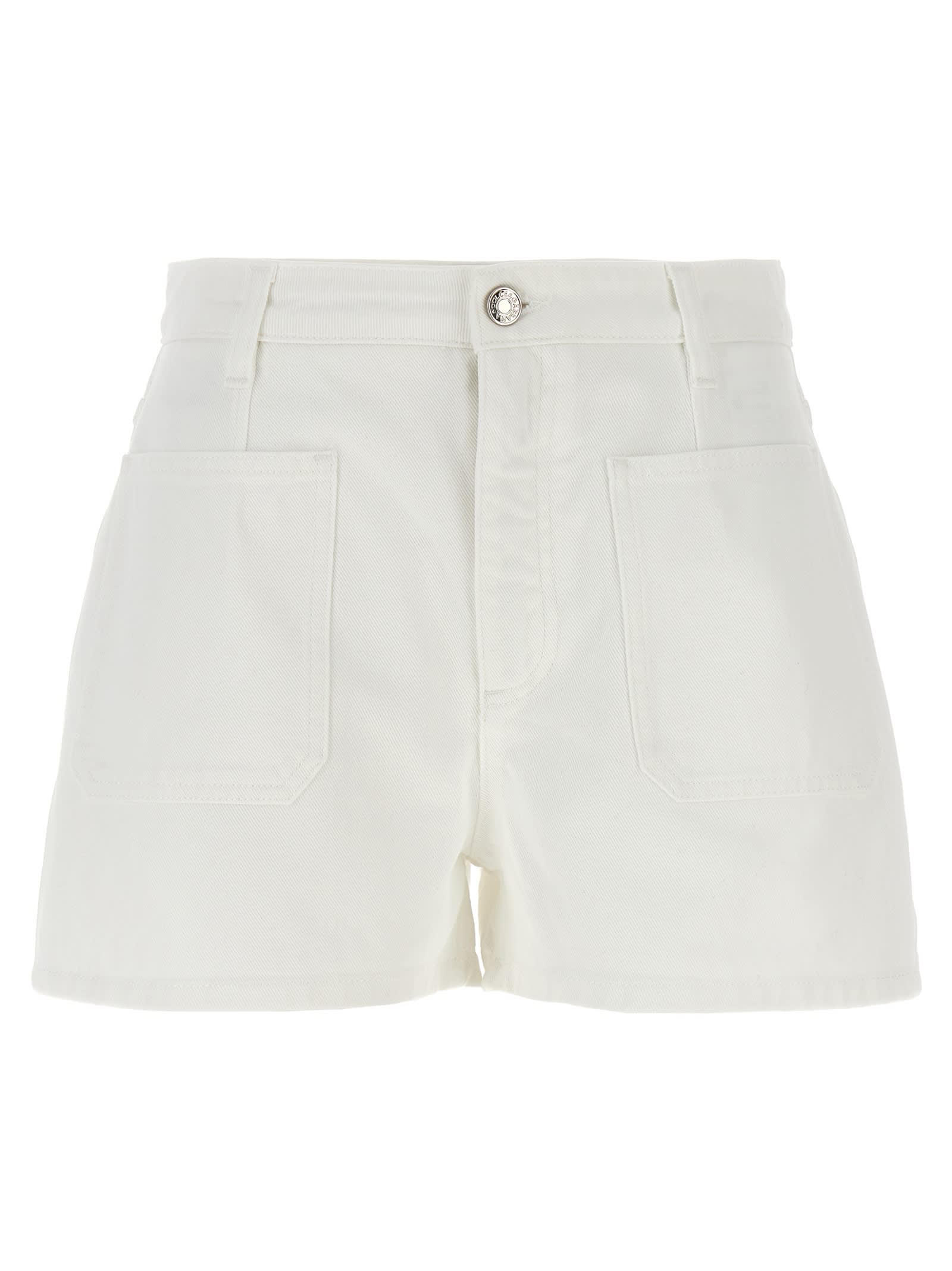 Shop Dolce & Gabbana Denim Shorts In White