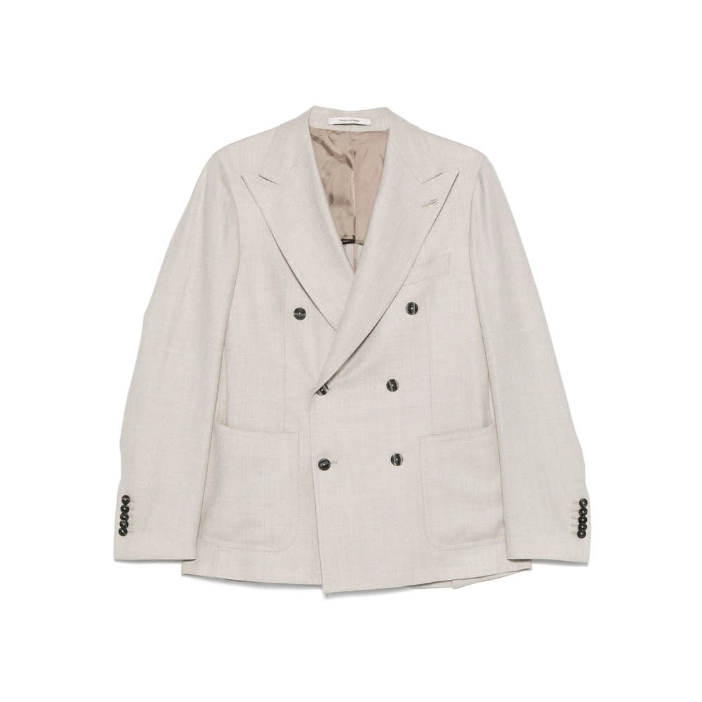 Tagliatore Long-sleeved Suit Jacket In Neutral