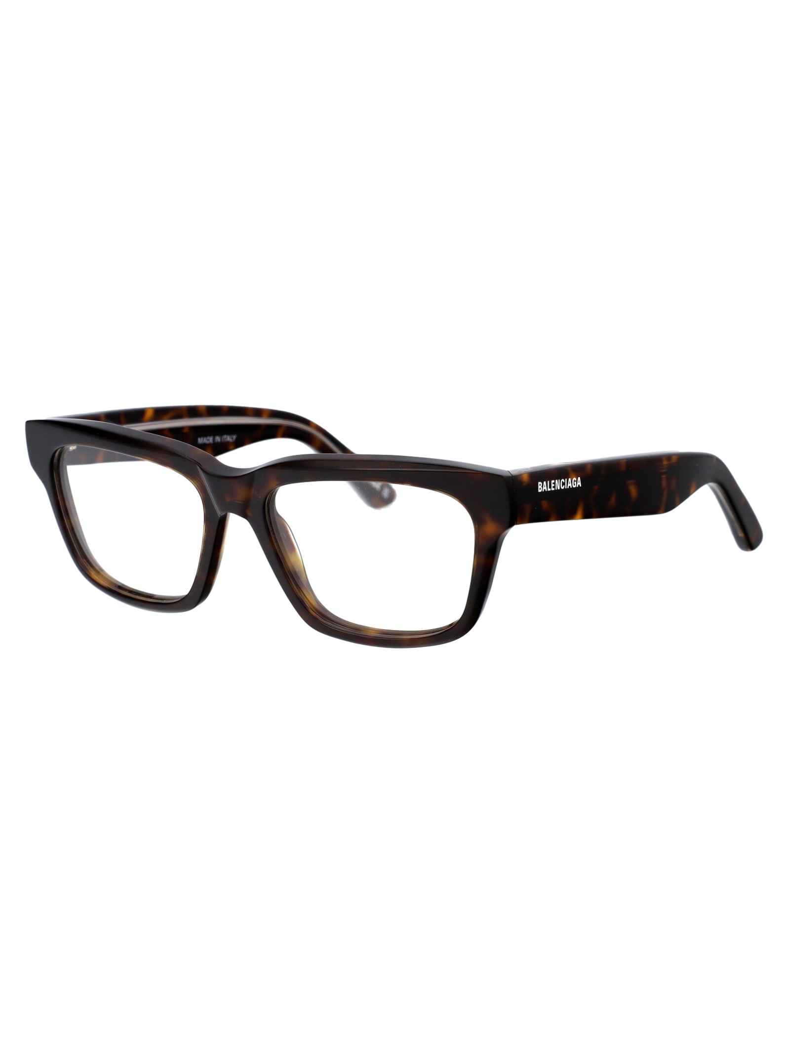 Shop Balenciaga Bb0343o Glasses In 002 Havana Havana Transparent