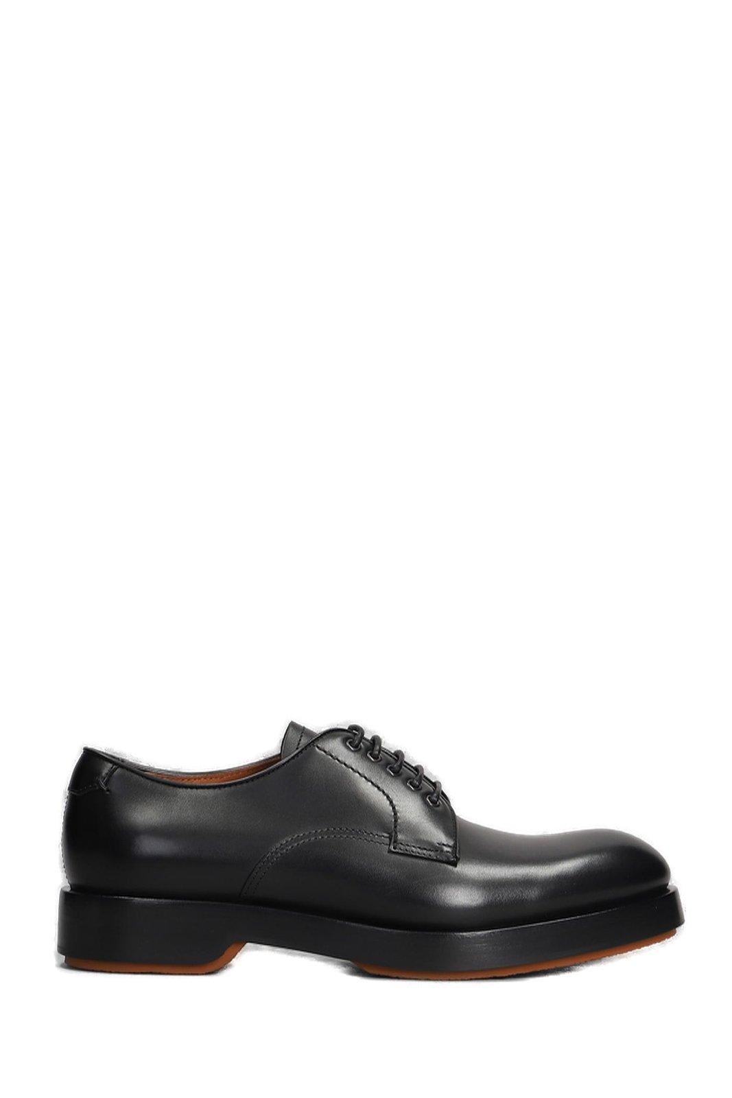 Round-toe Lace-up Derby Shoes