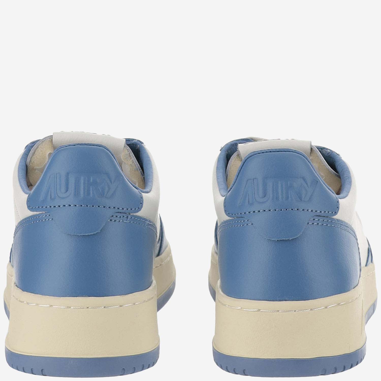 Shop Autry Medalist Color-block Sneakers In Clear Blue