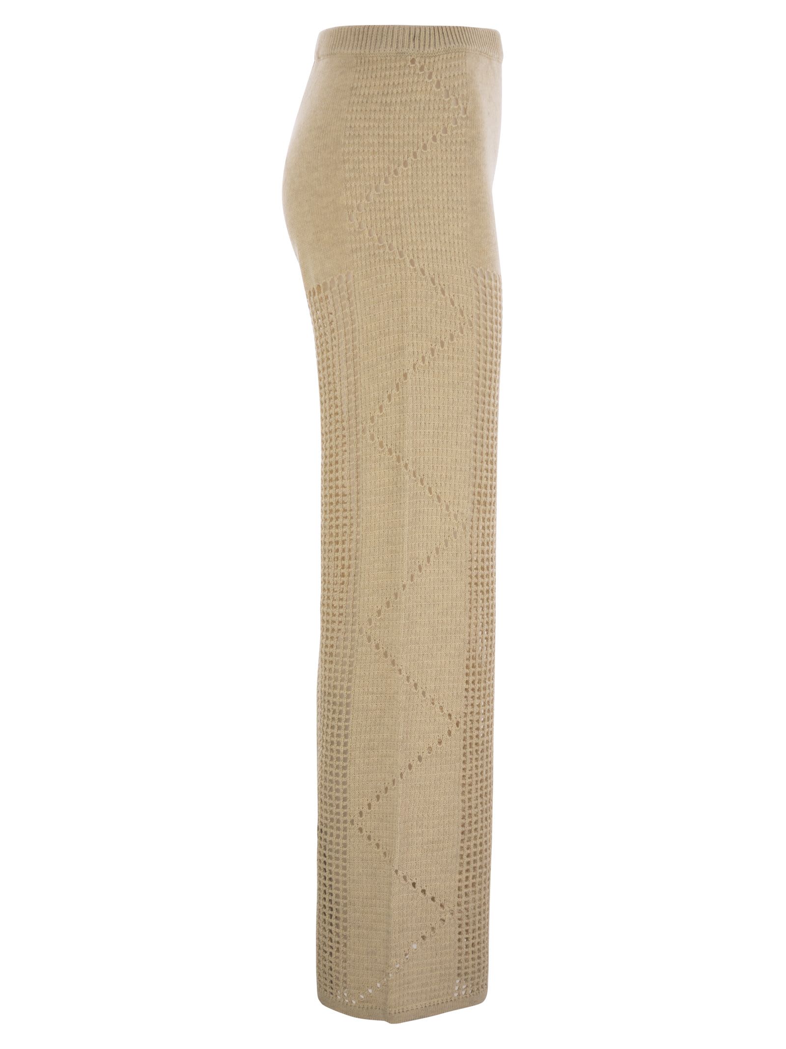 Mc2 Saint Barth Alva Crochet Flare Trousers